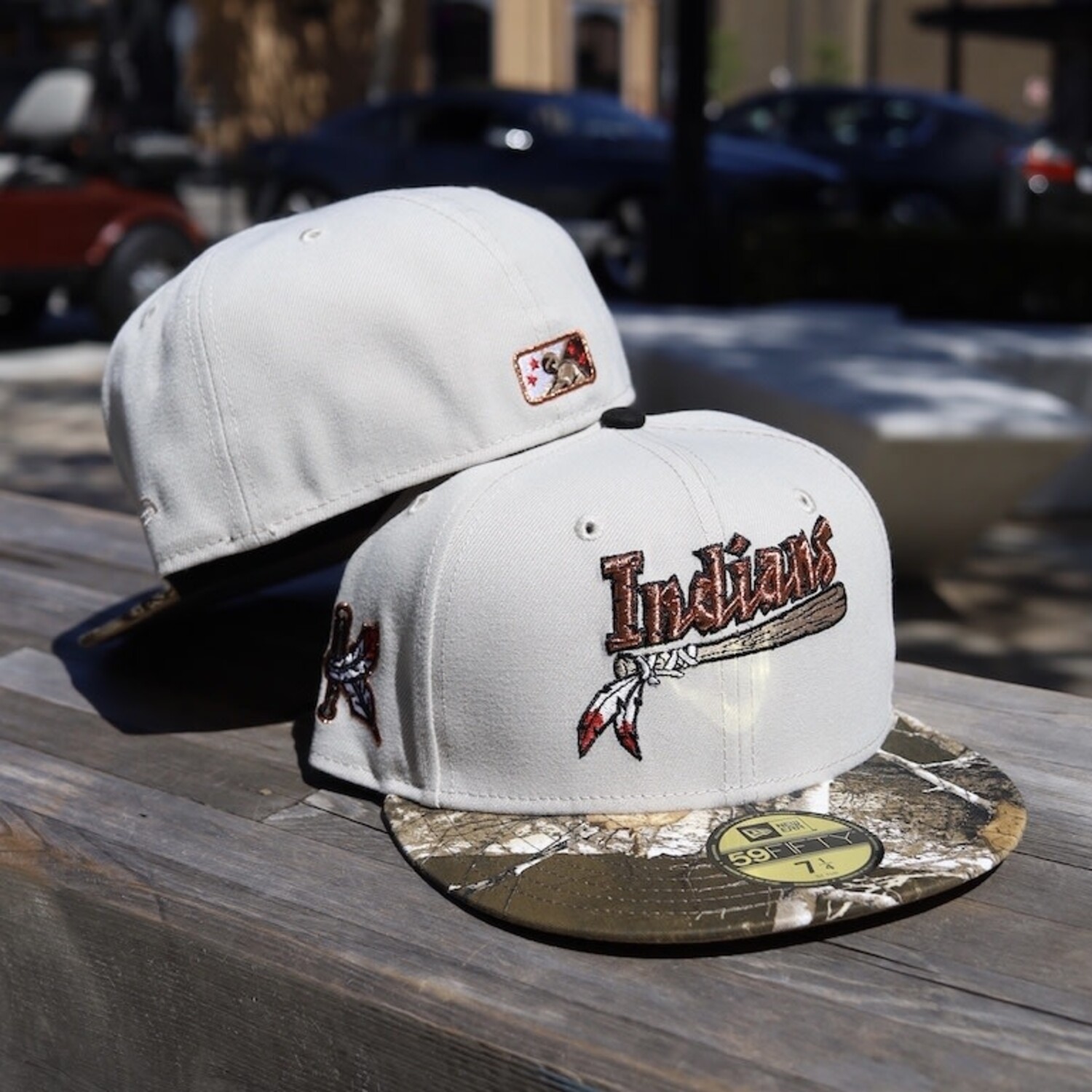 New Custom Designed Stone (Ivory) Baseball Cap with Fall Leaves, Adjustable. Ivory Bouclé – CHORD main image 2