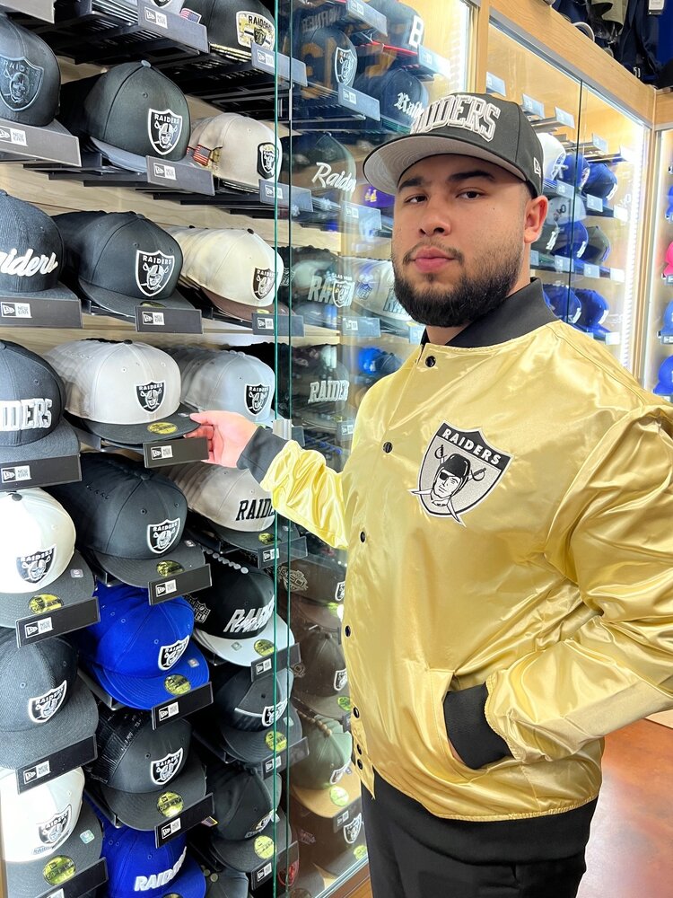Mitchell and Ness Raiders M&N Fashion Lightweight Satin Jacket Gold