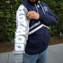 Mitchell and Ness Cowboys Men's M&N Undeniable F/Z Windbreaker