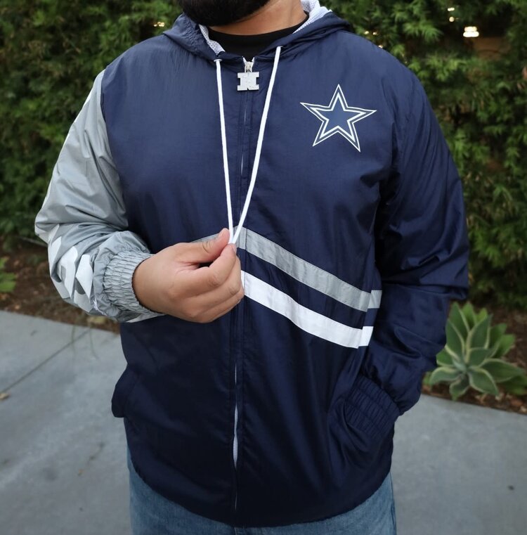Mitchell and Ness Cowboys Men's M&N Undeniable F/Z Windbreaker