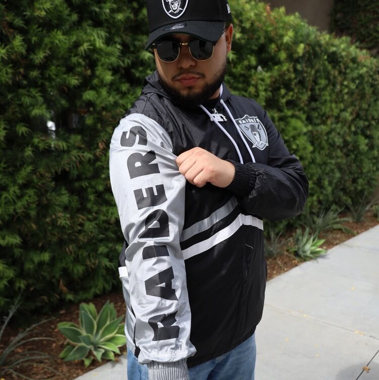 Mitchell and Ness Raiders Men's M&N Undeniable F/Z Windbreaker