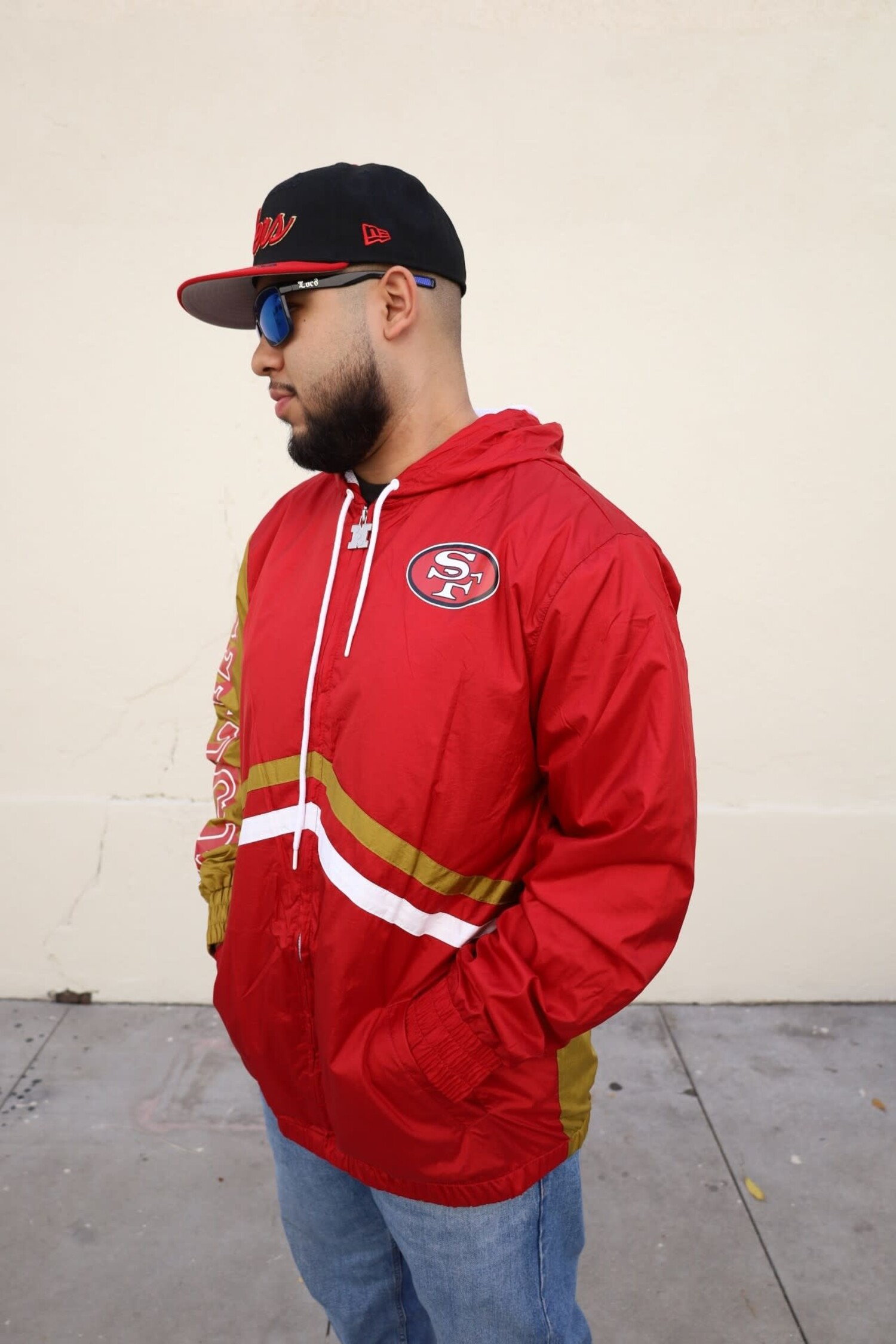 49ers Men's M&N Undeniable F/Z Windbreaker - The Locker Room 49ers Men's M&N Undeniable F/Z Windbreaker - The Locker Room