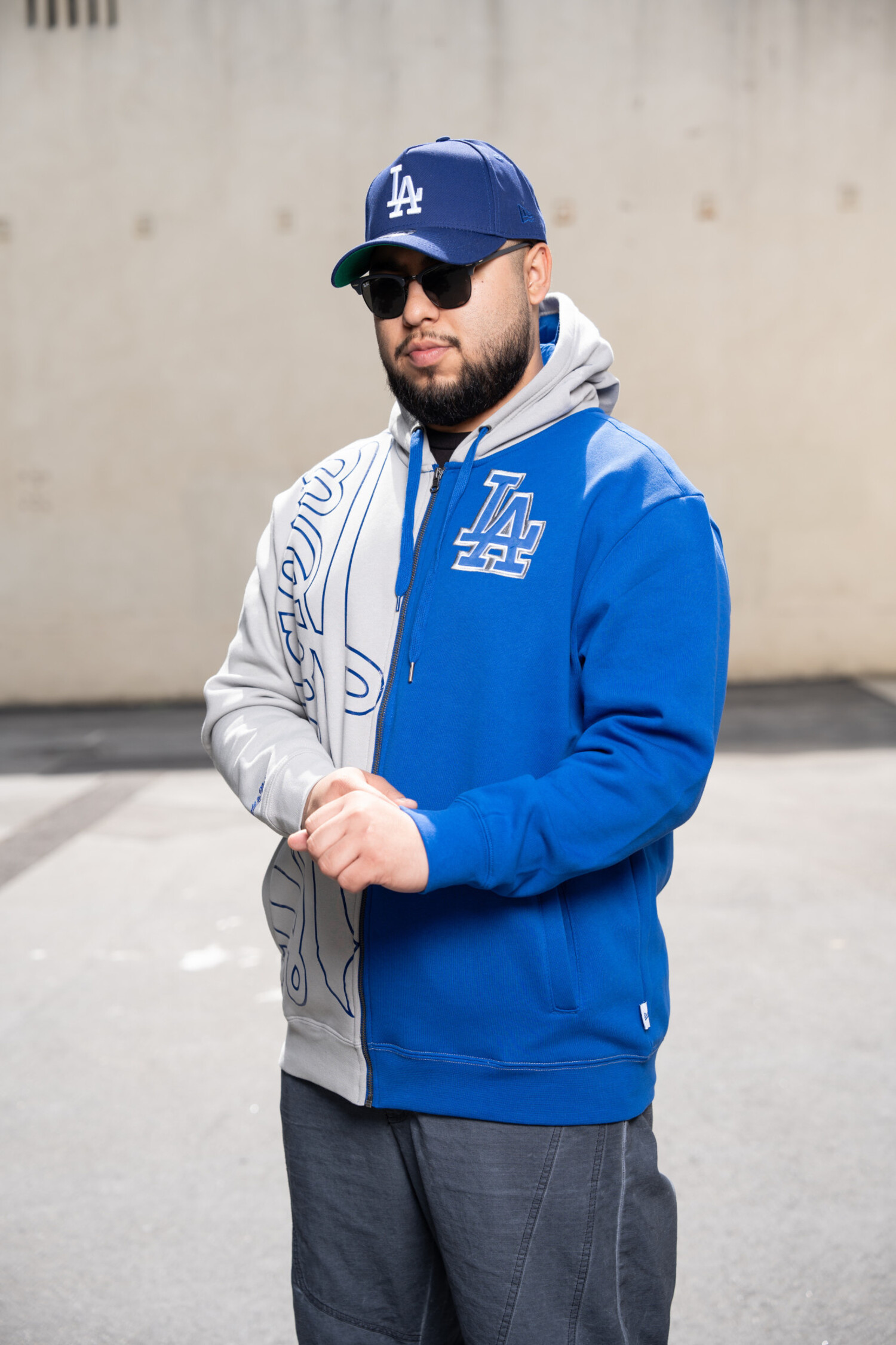 MLB Dodgers Men's M&N Full-Zip Fleece 2.0 - The Locker Room of Downey