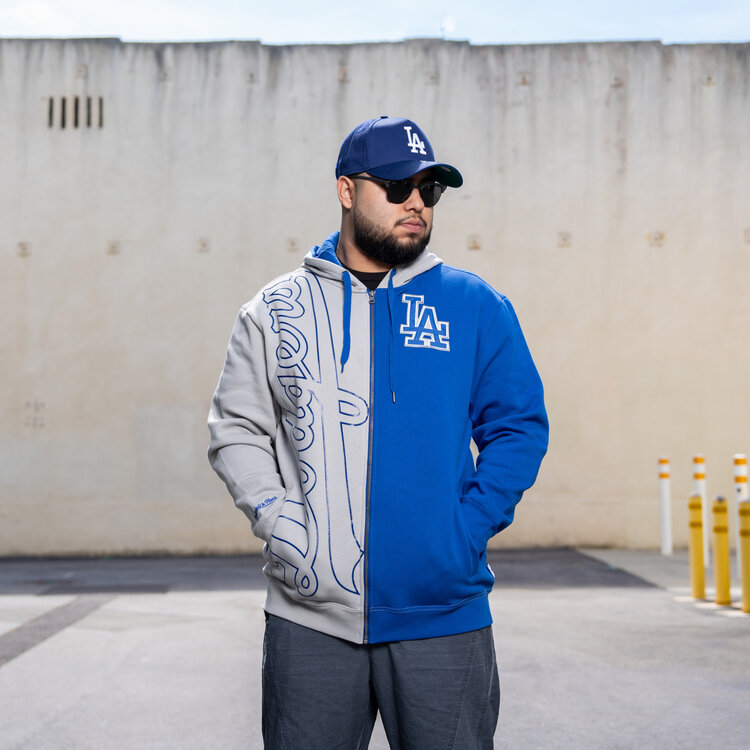 Mitchell and Ness MLB Dodgers Men's M&N Full-Zip Fleece 2.0