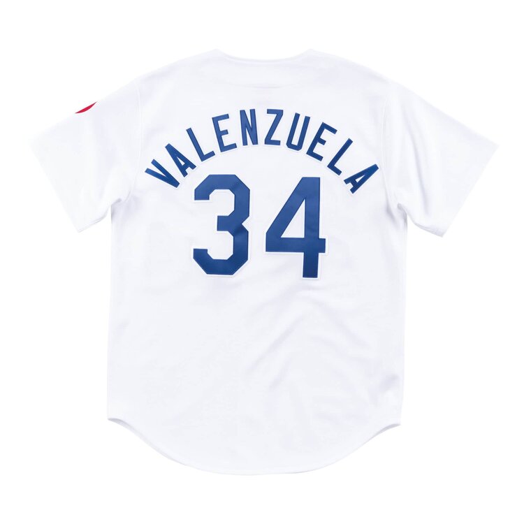 Mitchell and Ness LA Dodgers Men's Mitchell & Ness Authentic 1981 Fernando Valenzuela #34 Jersey White
