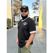 Mitchell and Ness LA Kings M&N Men's Mesh V-Neck Black Jersey