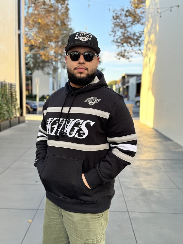 Mitchell and Ness LA Kings M&N Men's Head Coach Hoodie Vintage Logo