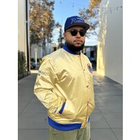 Mitchell and Ness LA Rams M&N Fashion Lightweight Satin Jacket Gold