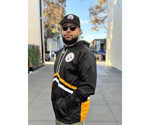 Steelers Men's M&N Undeniable F/Z Windbreaker - The Locker