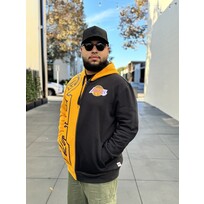 Mitchell and Ness NBA Lakers Men's M&N Full Zip Fleece 2.0 Gold-Black