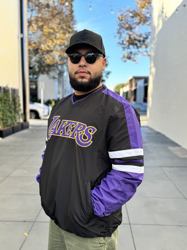 G-III Lakers M G-III High Heat V-Neck Pullover