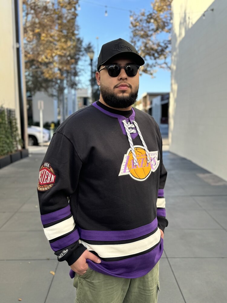 Mitchell and Ness LA Lakers M&N Heritage Lace Up Crew