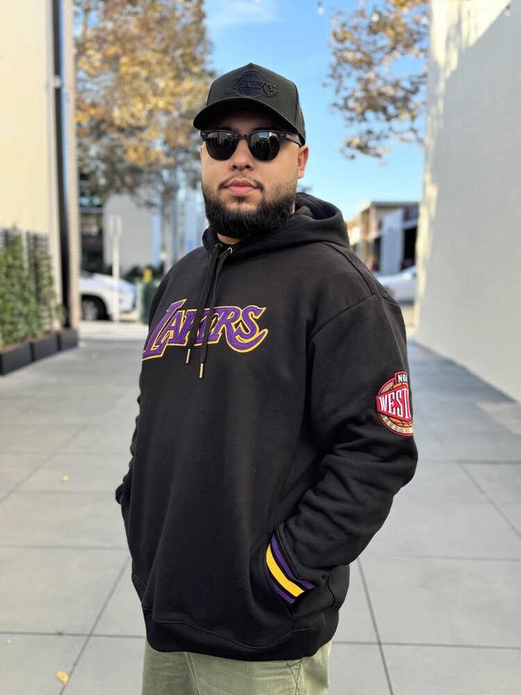 Mitchell and Ness LA Lakers Chainstitch Fleece Hoodie