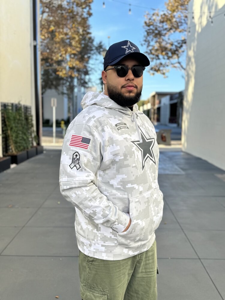 Nike Cowboys 2024 Salute to Service Pullover Hoodie