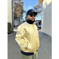 Mitchell and Ness Cowboys M&N Fashion Lightweight Satin Jacket Gold