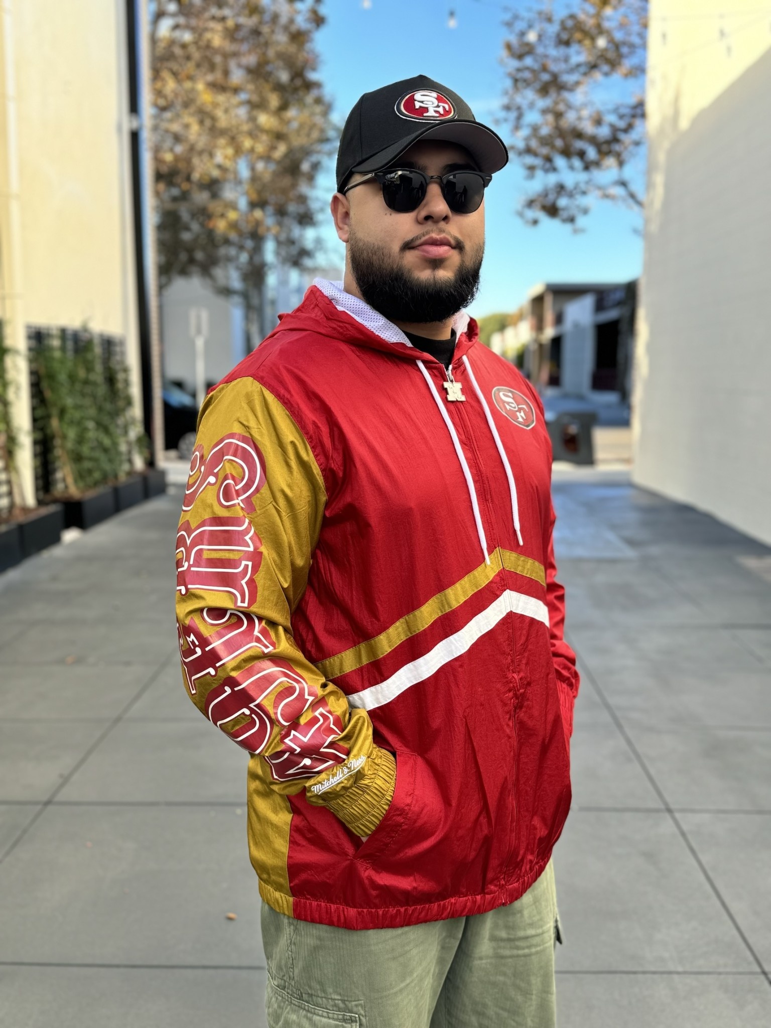49ers Men's M&N Undeniable F/Z Windbreaker - The Locker Room