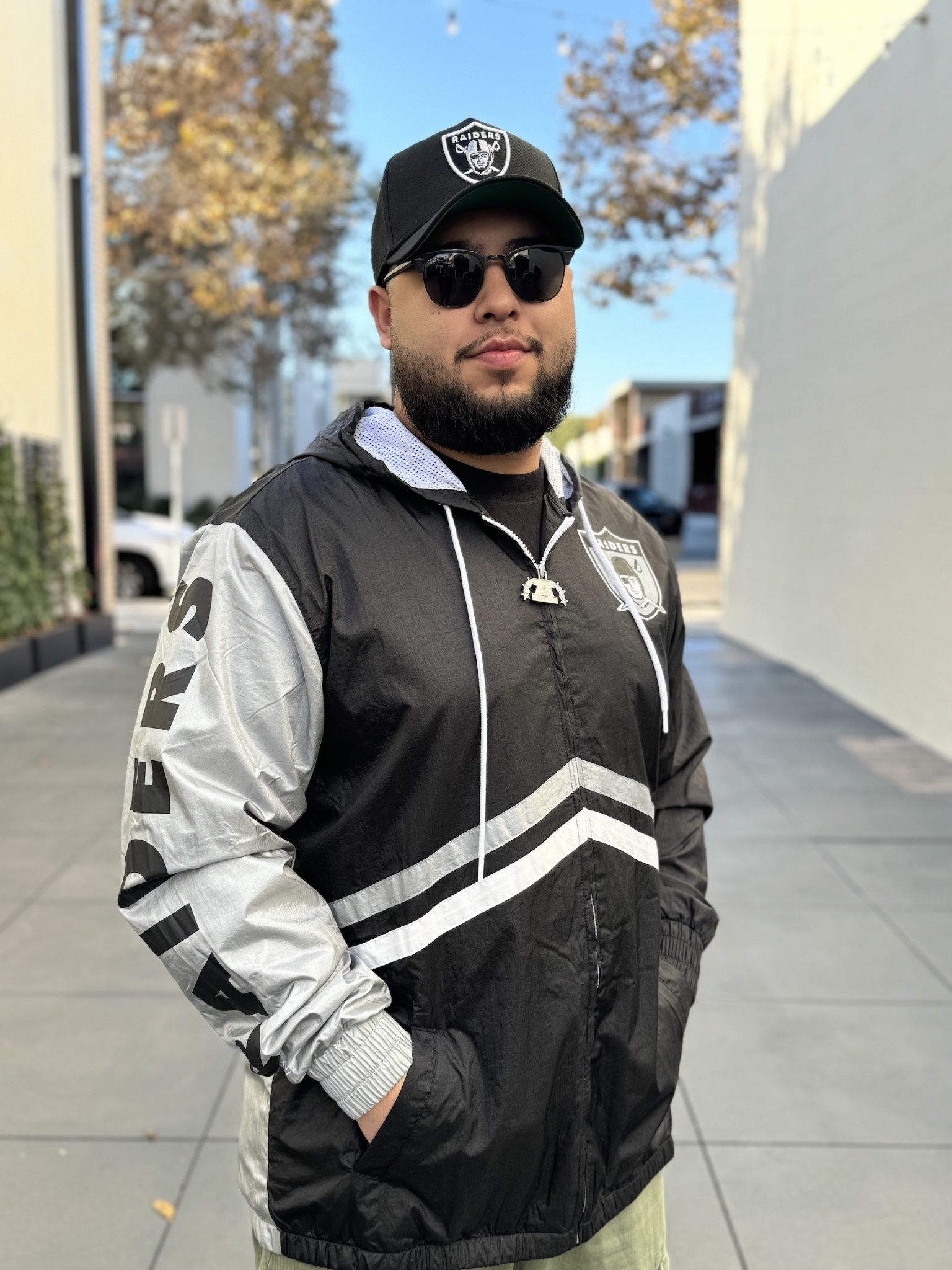Men's Mitchell & Ness Black Oakland Raiders Blackout