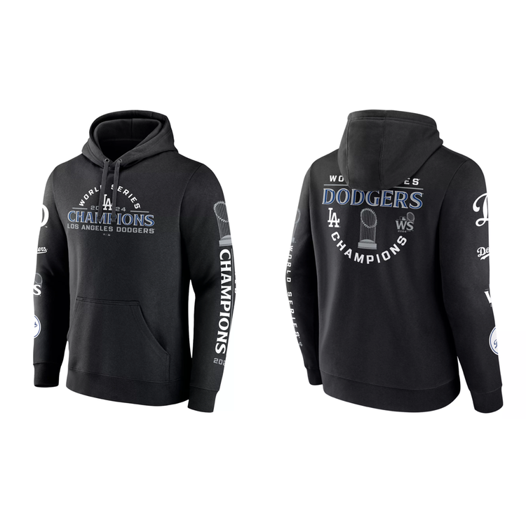 Fanatics LA M 2024 WS Champs Black Hoodie