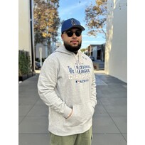 Fanatics Dodgers Men's Gray 2024 NLCS Locker Room Hoodie