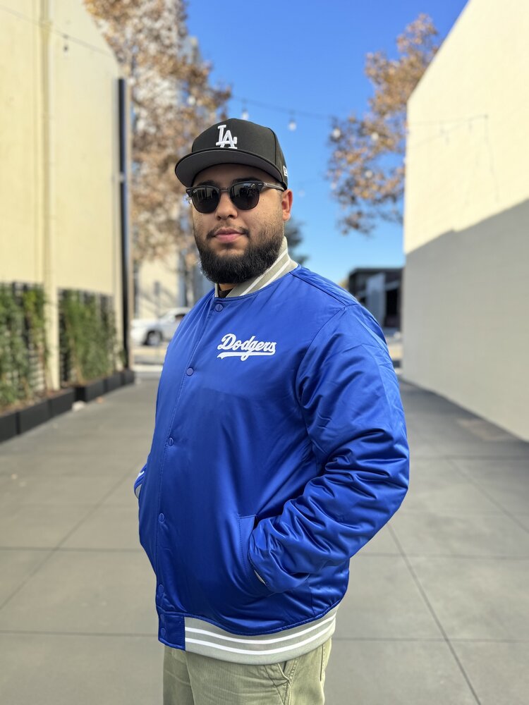 Mitchell and Ness LA Dodgers M&N Heavyweight Satin Jacket Royal