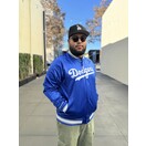 Dodgers コート Mサイズ 青白 Majestic Los Angeles Dodgers MLB