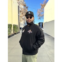 JH Design LA 2024 WS Champs Black Button Snap Wool/Nylon Reversible Jacket