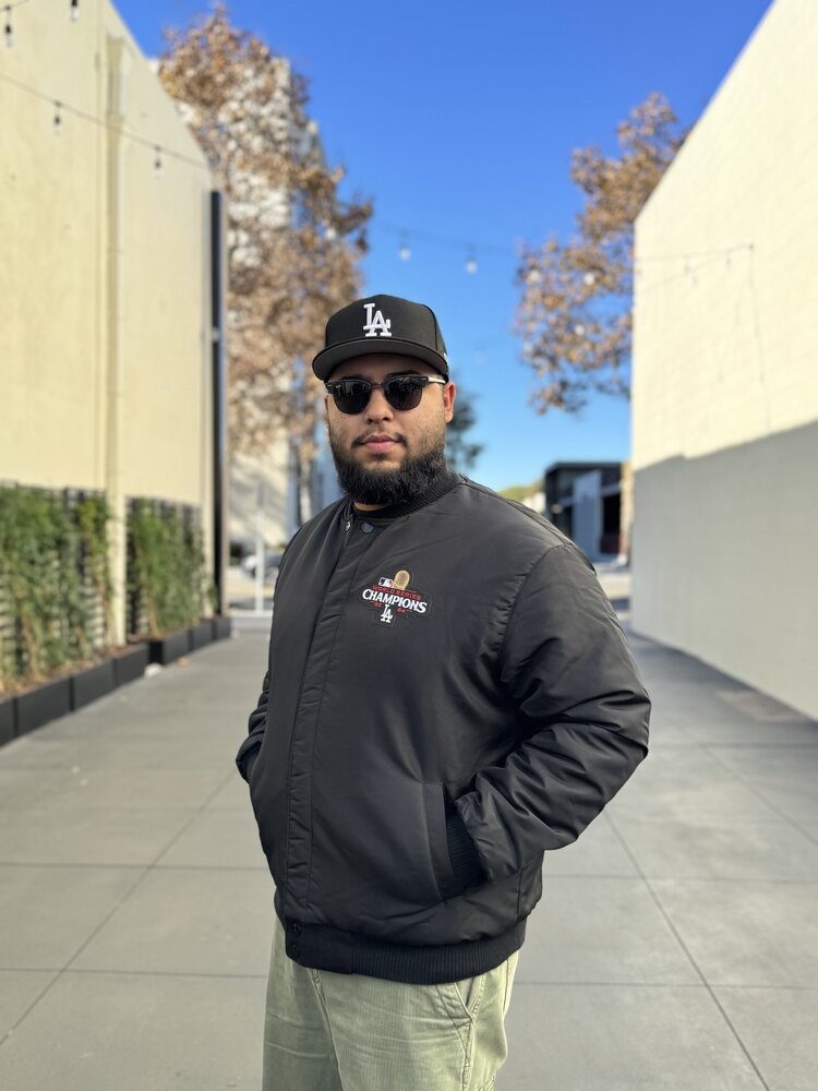 JH Design LA 2024 WS Champs Black Button Snap Wool/Nylon Reversible Jacket