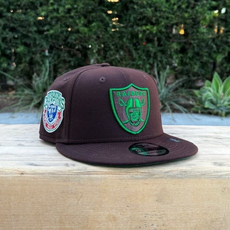 New Era Raiders Dark Brown Metallic Super Bowl Champions 950 Snapback