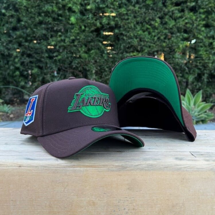 New Era Lakers Dark Brown Metallic 1947 SP 940 A-Frame