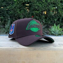 New Era Lakers Dark Brown Metallic 1947 SP 940 A-Frame