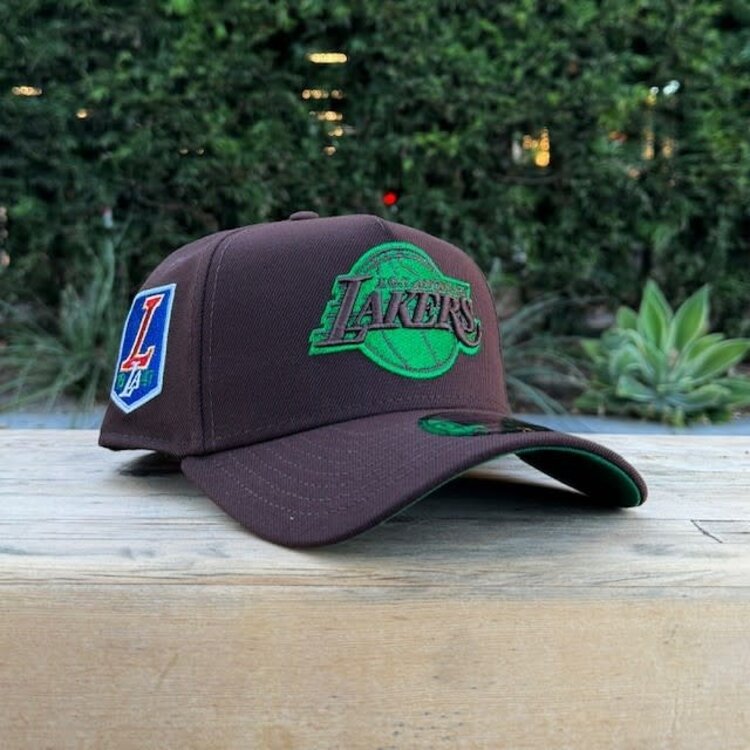 New Era Lakers Dark Brown Metallic 1947 SP 940 A-Frame