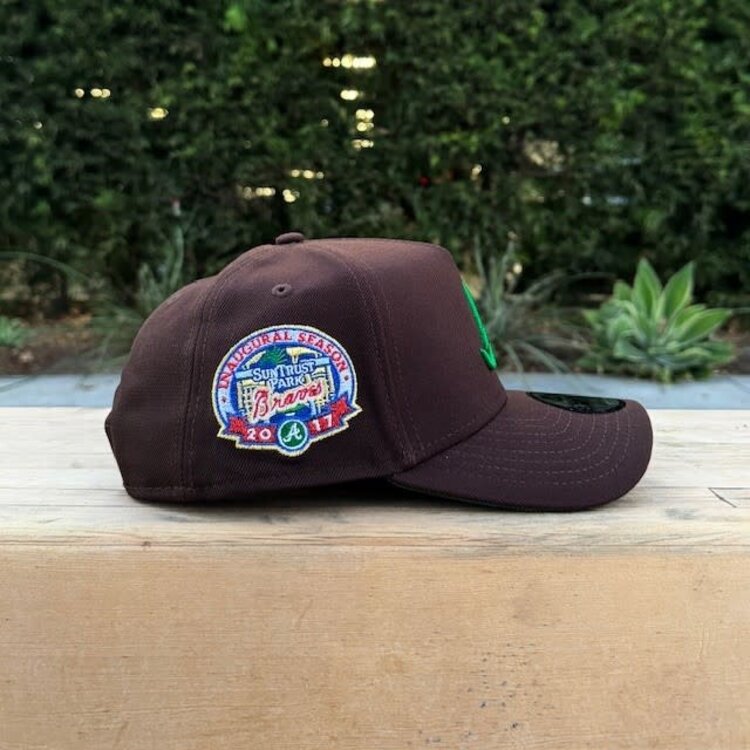 New Era Atlanta Dark Brown Metallic Inaugural Stadium 940 A-Frame