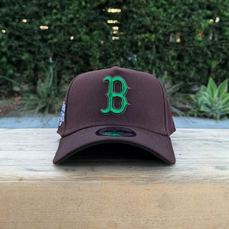 New Era Boston Dark Brown Metallic Green 100 Years Fenway 940 A-Frame
