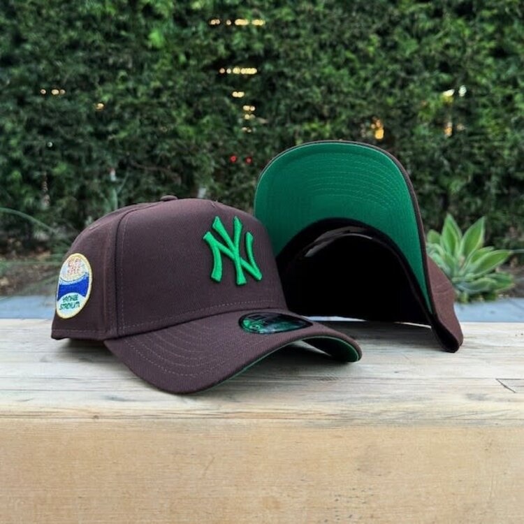 New Era NY Dark Brown Metallic Green 50th Stadium 940 A-Frame
