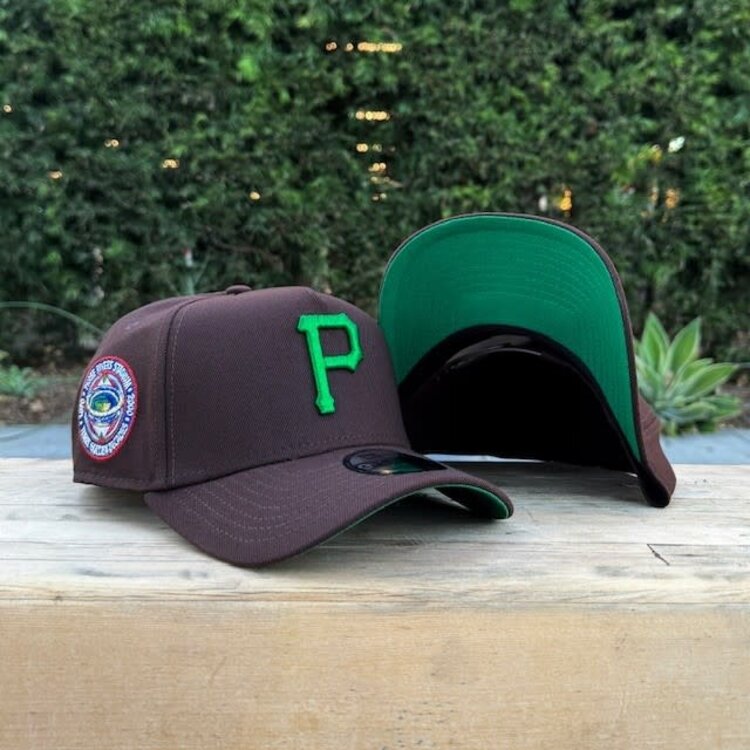 New Era Pirates Dark Brown Metallic Green 3 Rivers Stadium 940 A-Frame