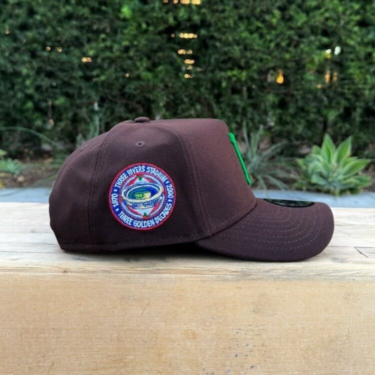 New Era Pirates Dark Brown Metallic Green 3 Rivers Stadium 940 A-Frame