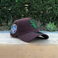 New Era White Sox Dark Brown Metallic Green 75 Years Comiskey 940 A-Frame