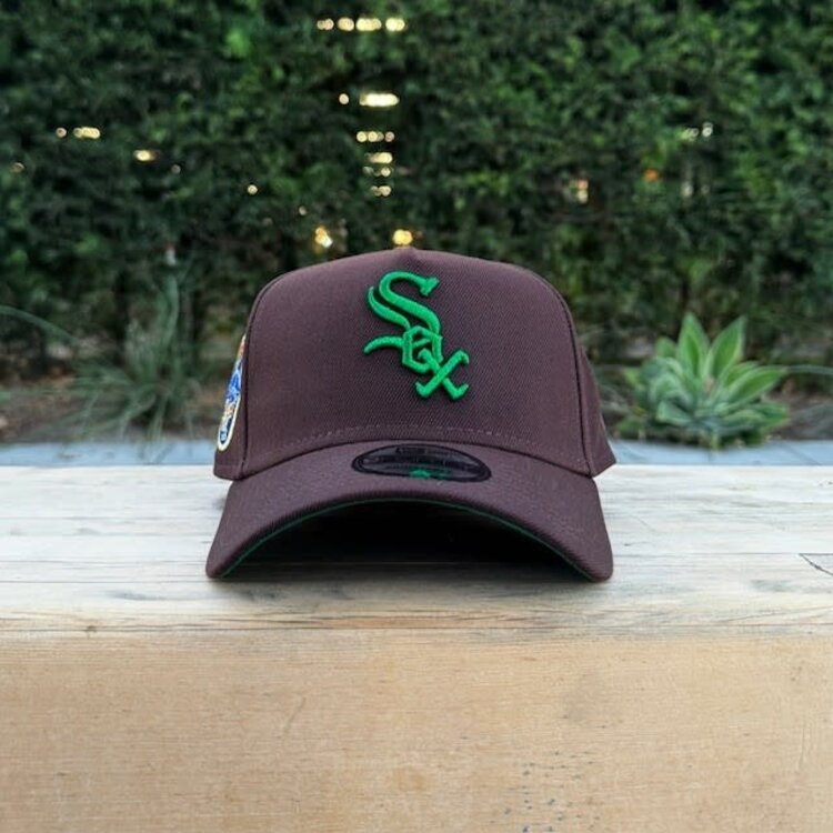 New Era White Sox Dark Brown Metallic Green 75 Years Comiskey 940 A-Frame