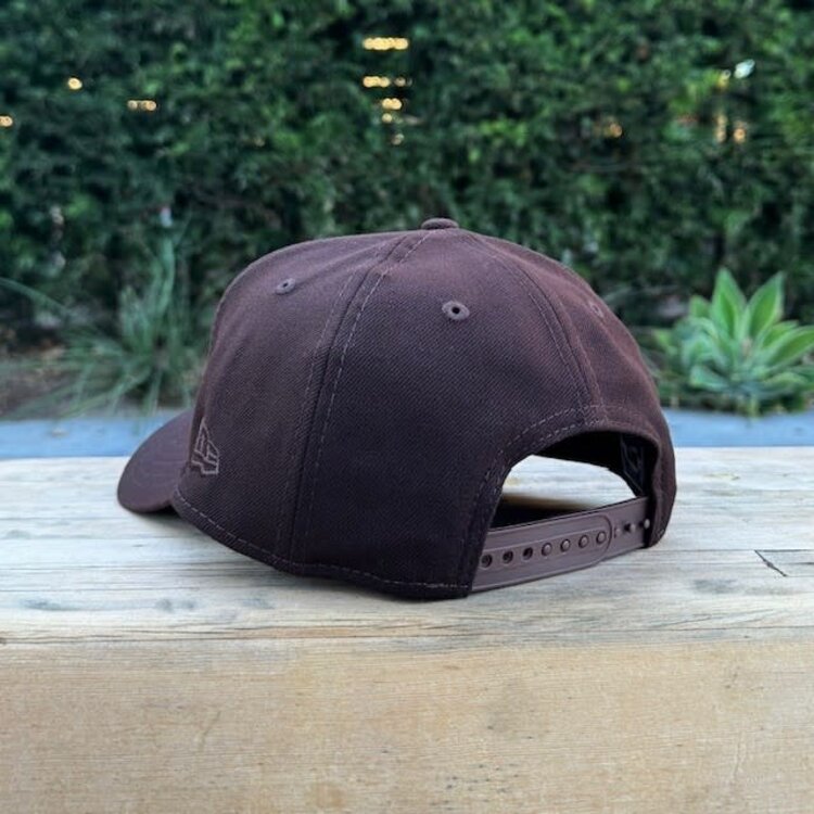 New Era LA Dark Brown Metallic Green 60th Stadium 940 A-Frame