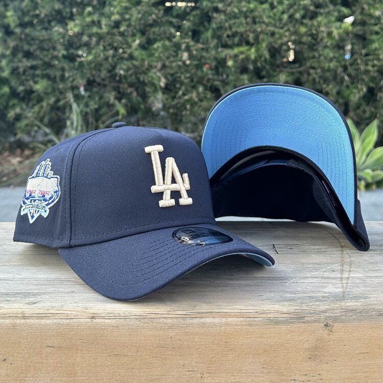 New Era LA Navy Ivory 40th Stadium Anniv Sky Blue UV 940 A-Frame