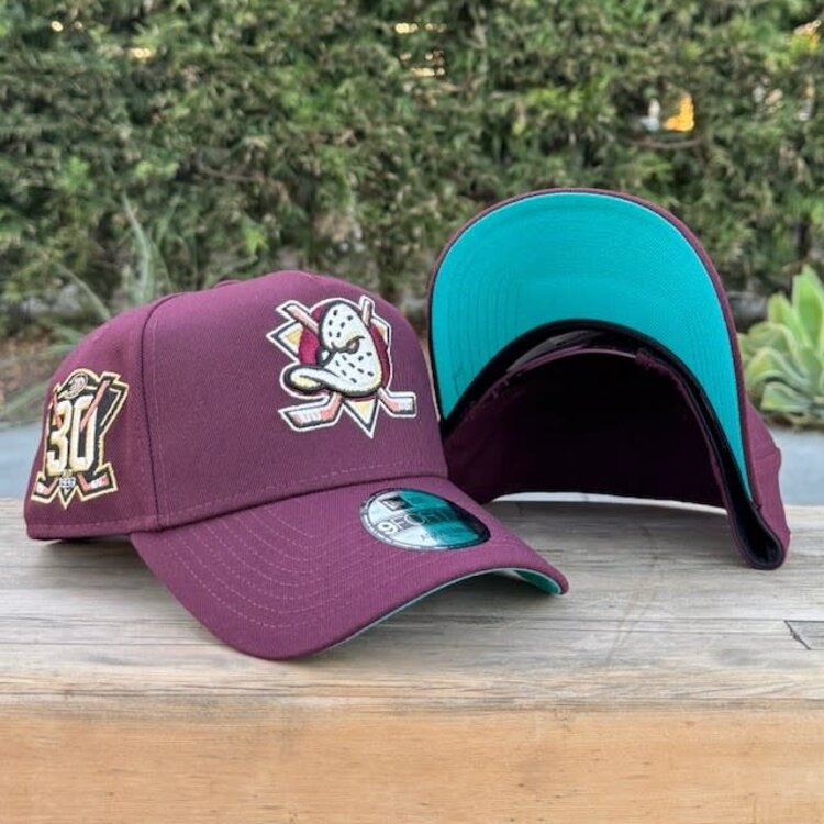 New Era Mighty Ducks Maroon 30th Anniv Teal UV 940 A-Frame