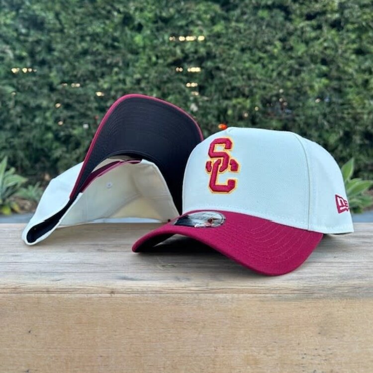 New Era USC Trojans SC Interlock Ivory/Cardinal 940 A-Frame