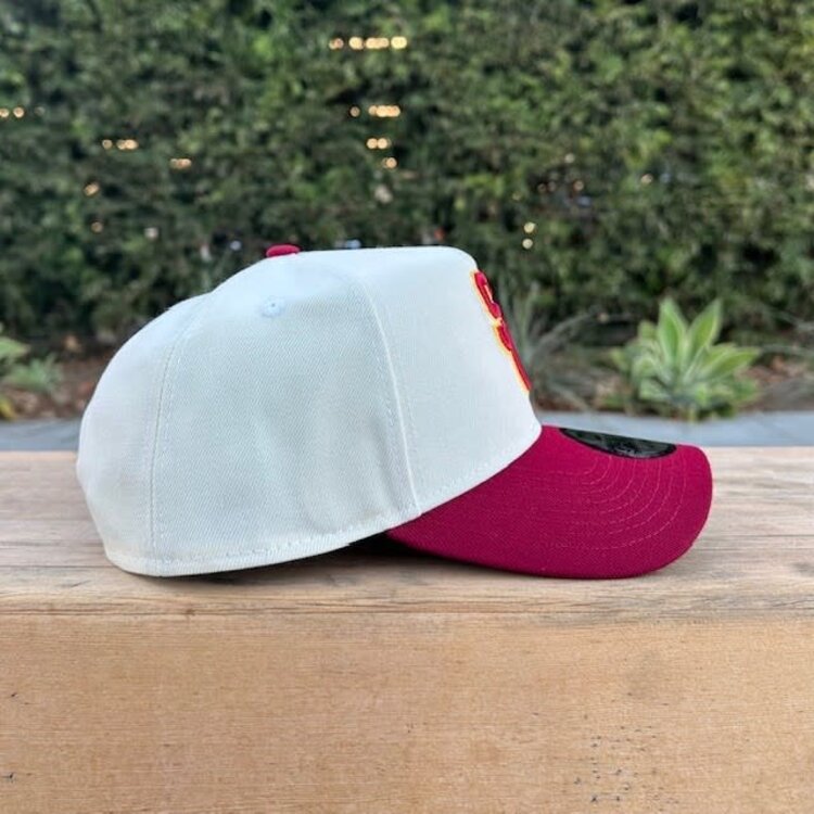 New Era USC Trojans SC Interlock Ivory/Cardinal 940 A-Frame