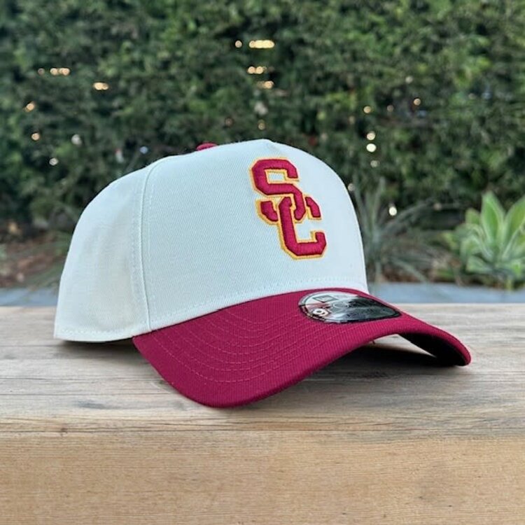 New Era USC Trojans SC Interlock Ivory/Cardinal 940 A-Frame