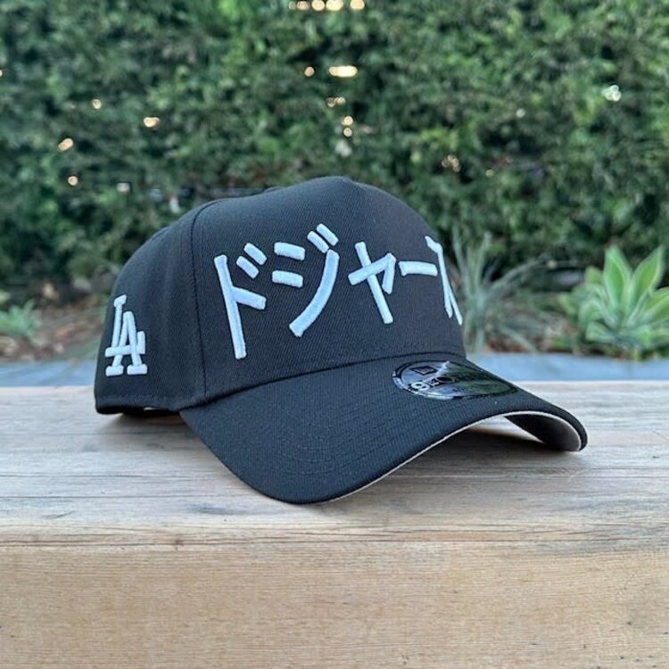 New Era LA Dodgers Black White Kanji 940 A-Frame