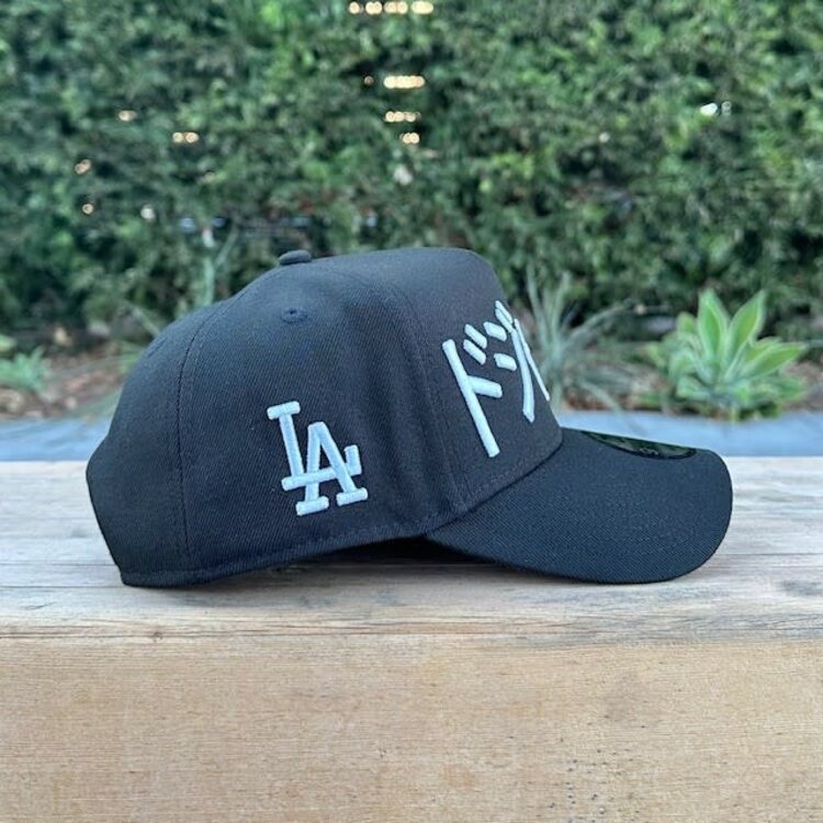 New Era LA Dodgers Black White Kanji 940 A-Frame