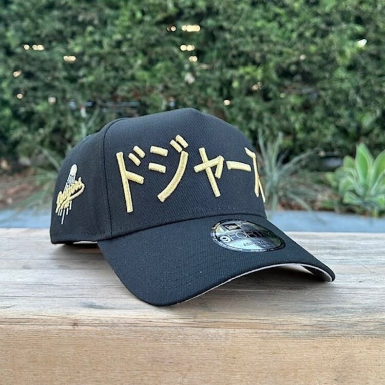 New Era LA Dodgers Black Metallic Gold Kanji 940 A-Frame