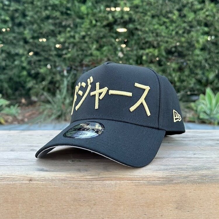 New Era LA Dodgers Black Metallic Gold Kanji 940 A-Frame