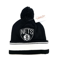 Mitchell and Ness Brooklyn Nets M&N KJ61Z MTC Cuffed Knits