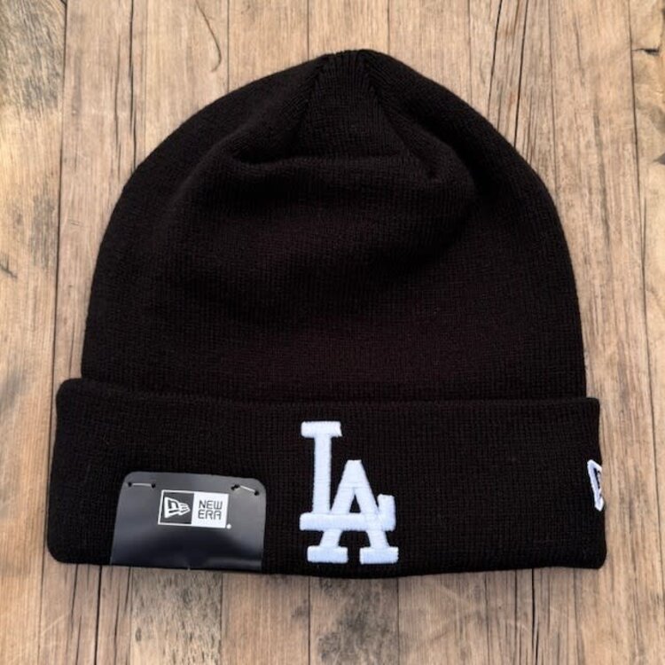 New Era LA Dodgers New Era Black White Cuffed Knit